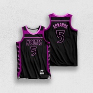 Anthony Edwards Basketball Jersey by QUALITRIX