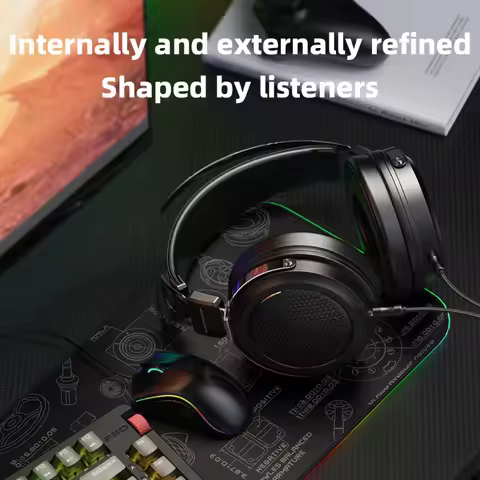 FiiO JT1 Hi‑Fi Wired Over‑Ear Headphones High‑Resolution 3.5mm Balanced Jack Comfortable Headset For