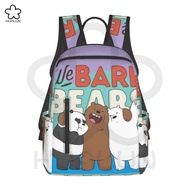 We Bare Bears Backpack 14.7in Lightweight Business Laptop Shoulders Bag Pack Travel Hiking Backpack Gift for Men Women