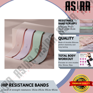 ASURA Fitness Hip Resistance Band 4 Levels Yoga Pilates Fitness Workout for Abs Glutes Hips