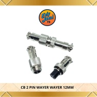 CB CONNECTOR GX12 CABLE WAYER CONNECTOR 2 PIN 12MM