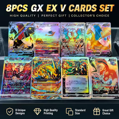 Diy Anime Ptcg Proxy Flash Card Japanese Version Charizard Series Vmax Ex Gx Sv107/074 Mega Charizar