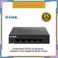 D-Link DGS-105GL for business solution 5-Port Gigabit desktop switch