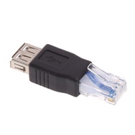 GB 1-Pack USB - RJ45 USB2 0 A Female to RJ45 Ethernet Male AF-8P8C Connector USB Transfer Plug Adapt