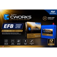 CWORKS BY TOYOTA TSUHO M42L 60B206 Q85 115D23L S95 130D26L T110 145D31L EFB BATTERY MAZDA I-STOP LEX