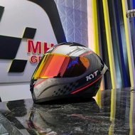 Helm KYT R10 #4 Black Paket Ganteng (COD Tanya ADMIN Dulu Agar Diaktifkan)