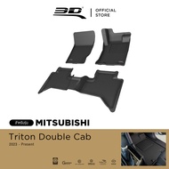3D Mats พรมปูพื้นรถยนต์ MITSUBISHI TRITON 4D 2023-Present  พรมกันลื่น พรมกันนํ้า พรมรถยนต์
