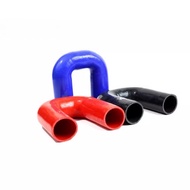 Silicone U-Shaped Elbow 180 Degree 16–80mm ID High Temp High Pressure Resistant Cloth Clip U Tube