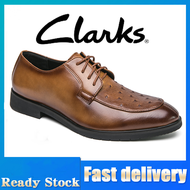 Clarks รองเท้าผู้ชาย Tilden Walk รองเท้าทางการผู้ชาย รองเท้า Classic Derby – สีดํา
