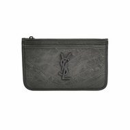 Saint Laurent Niki 油蠟皮 純色 YSL標誌 手拿包