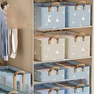 1pc Fabric Storage Box, Home/Dorm Closet Organizer Bin For Clothes, Pants (The Pattern Placement May