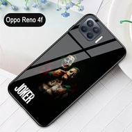 Softcase Glass Kaca Joker OPPO RENO 4 F -S23 - Casing Hp - OPPO RENO 4F - Pelindung hp-Case Handphon