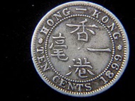 銀幣-1899年英屬香港(Hong Kong Colonial Government)一毫(Silver Cents)銀幣(英女皇維多利亞哥德裝束肖像)