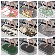 Diatom mud pad (40*60cm) / Super fast absorbent Floor mat in Klang warehouse / Bathroom mat