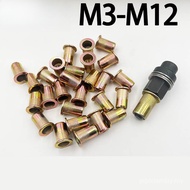 Rivet Nut Simple Tool Household Car License Plate Iron Manual Rivet Nut Flat Head Rivet Nut Rivet