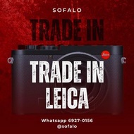 特高價錢 比較過就知 Trade in 全新或二手 Leica 各樣產品 機身及鏡頭 Q3 43 Q3 28 Q2 Q2 Monochrom Reporter Reportor Ghost Q QP 