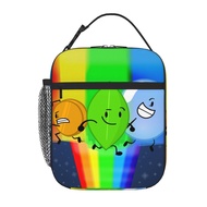 Bfdi Kids lunch bag Portable School Grid Lunch Box Student with Keep Warm and Cold