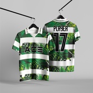 Futsal Jersey/ Football Jersey Custom Team Collar/Retro Full Printing Custom Name Back Number