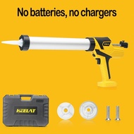 KEELAT 2 in 1 Cordless Electric Caulking Gun Automatic Glass Sealant Filling Tools Lithium Battery 6