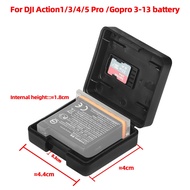 Battery Case for GoPro 13,12,11,10,9,8 / DJI OSMO Action 1,Action 3,4,5pro / Insta360 Ace, Ace Pro, 