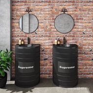 Art Washbasin Industrial Iron Bar Washbasin Toilet Style loft Retro Restaurant Wash-style Column YYZ