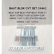 HONDA CVT BLOCK SET [K44 ] ESPBEAT POPBEAT PGM-F1BEAT STREET ESP SCOOPY ESP VARIO 110 F1 LED SMOOTH 