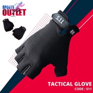 511 Multifunctional Half Finger Tactical Glove Combat Ride Climbing Hiking Anti-Slip Sarung Tangan S