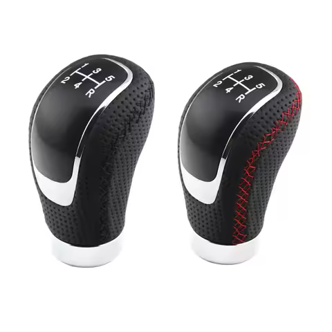 5 Speed Manual Car Gear Shift Knob Shifter Boot Stick Shifter Lever Car Stitching Gear Shifter Knob