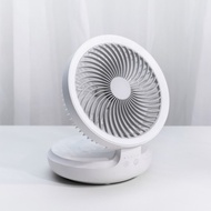 【SG Seller】Edon Oscillating Foldable Portable Fan LED Light Desk/Stand/Wall Fan 4000/10000mAh Battery【Ready Stock】 hhtvi