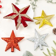 Christmas Tree Top Star Christmas Ornaments Three-Dimensional Five-Pointed Star Plastic Five-Star Ac