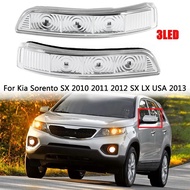 A Pair 3LED Car Rearview Mirror Side Mirror Turn Singal Indicator Lamp For Kia Sorento SX 2010 2011 