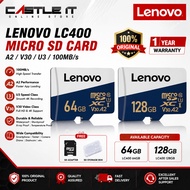 LENOVO LC400 TF microSDXC Memory Card 64GB 128GB A2 V30 U3 100MB/s