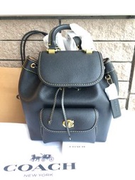 👜PREORDER👜Coach Riya 21 drawstring backpack. Snap closure