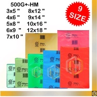 Disposable Plastic Bag / HM Plastic Bag / Plastic Tapao / Ikat tepi 3"x5 4"x6" 5X8" 6X9" 7X10" 8X12" 5.5X9" 12X18" 500g±