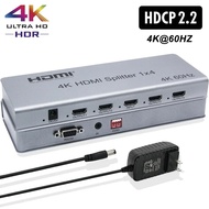 4K 60hz 1x4 HDMI Splitter 1080p 1 in 4 Out Multi Screen Display Adapter Video Distributor for Ps3 Ps