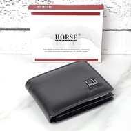 Genuine Leather Men's Wallet (ORIGINAL HORSE BRAND) Genuine Leather Wallet for Men
