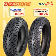 ยางนอก Deestone (Tubeless) เลือกรุ่นได้ตามสไตล์ D825 (BLUHORSE) / D826 (GRIP X) มีครบทุกขนาด