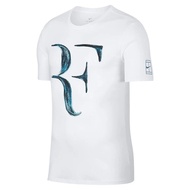New   Federer Training Suit Sports Casual 100% Cotton Printed Round Neck T-shirt