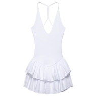 Womens Dresses 2025 Halter Pink Mini Dresses Chic v Neck Layer Ruffles Hem Dress A Line Vestido Summ