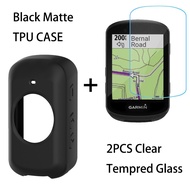 YIFILM Silicone Gel Case +2PCS Clear Tempered Glass Screen For Garmin Edge 830 530 1030 130 1040 Plus  Protector 1040