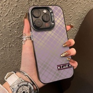 Fashion Checkered Luxury Silver IMD Case For Tecno Go 1 / Go 2025 / Spark 30C / Techno Pova 6 Pro / 