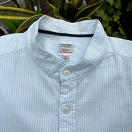 KEMEJA Vertical Striped LATIV Oxford Sanghai Shirt (L)