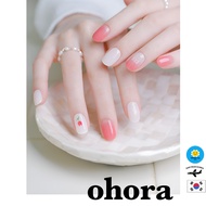 [Ohora] Korea High Quality Gel Nail Patch, Nail Sticker, Semi-Cure Nail Art, N Tulip Bonbon 30pcs st