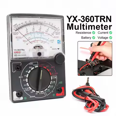 YX-360 TRN Needle Type Universal Meter Pointer Display Electrical Multimeters Voltage Current Resist