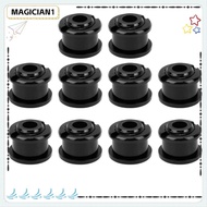 MAGICIAN 10Pcs Single Chainring Bolts, Single Speed Lightweight Chainring Bolts, Durable M8 Aluminum