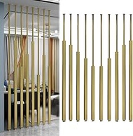 YVYKFZD Metal Room Divider Post, Wall Partition Room Divider Floor to Ceiling, Customized Privacy Sc