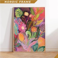 Wall paintings, Abstract Flowers Painting, Dopamine Decor, Maximalist Decor, Trendy Art Prints, Maxi