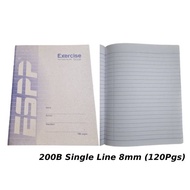 Exercise Book A5 | Single Line 8mm | 120B/200B/