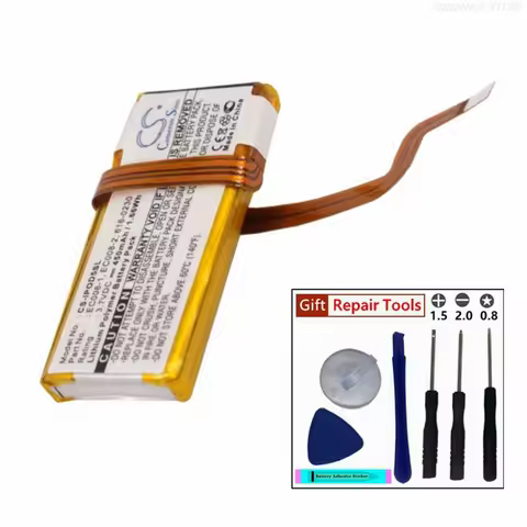 Media Player Battery 3.7V/450mAh for Apple iPOD Classic 6th GEN A1238/MB029C/A,Video,G5 A1036/MA146X
