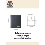 Black Trading Card Binder (160 / 480 slots) with zip